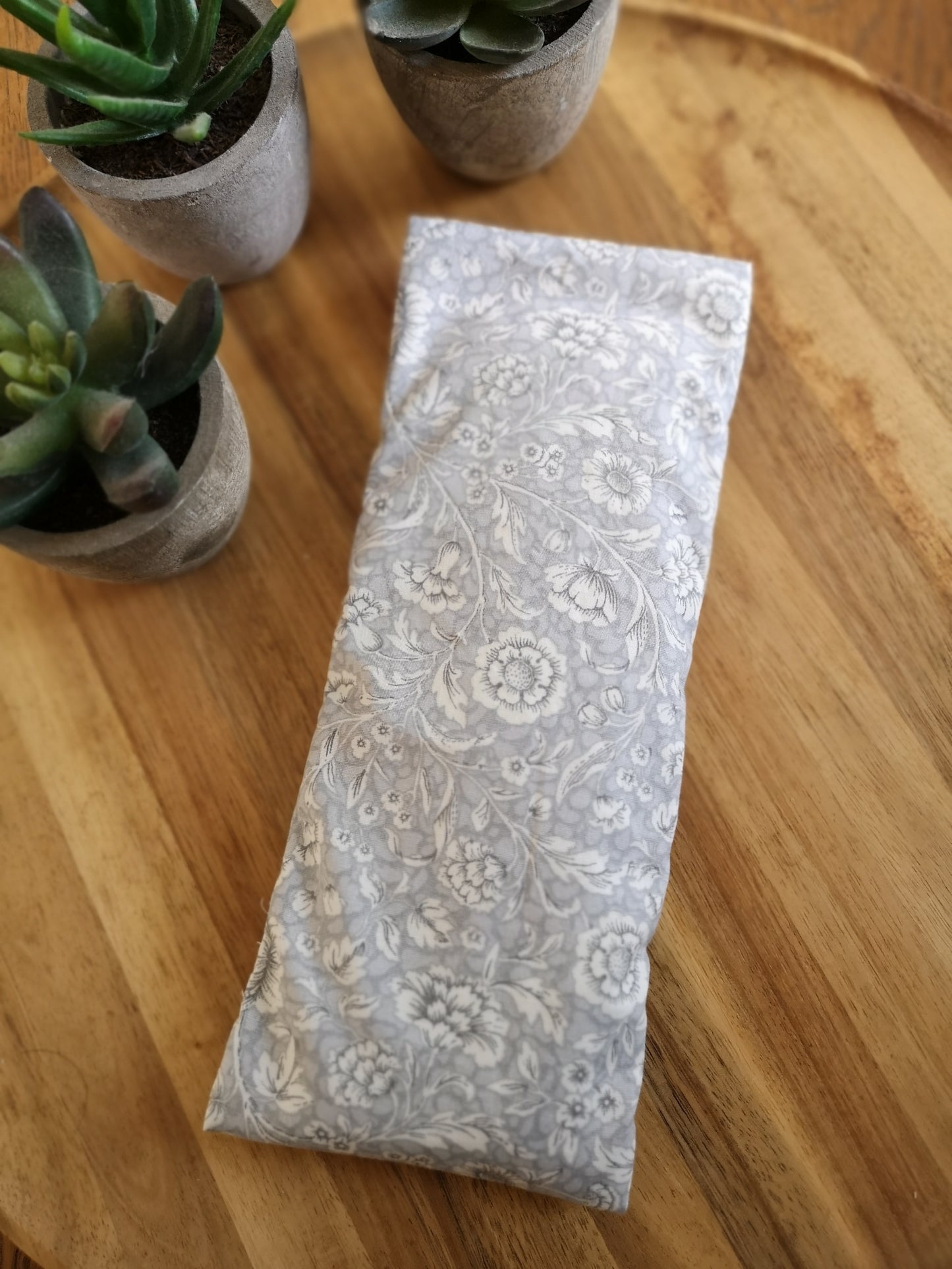 Eye Pillow - Grey Floral