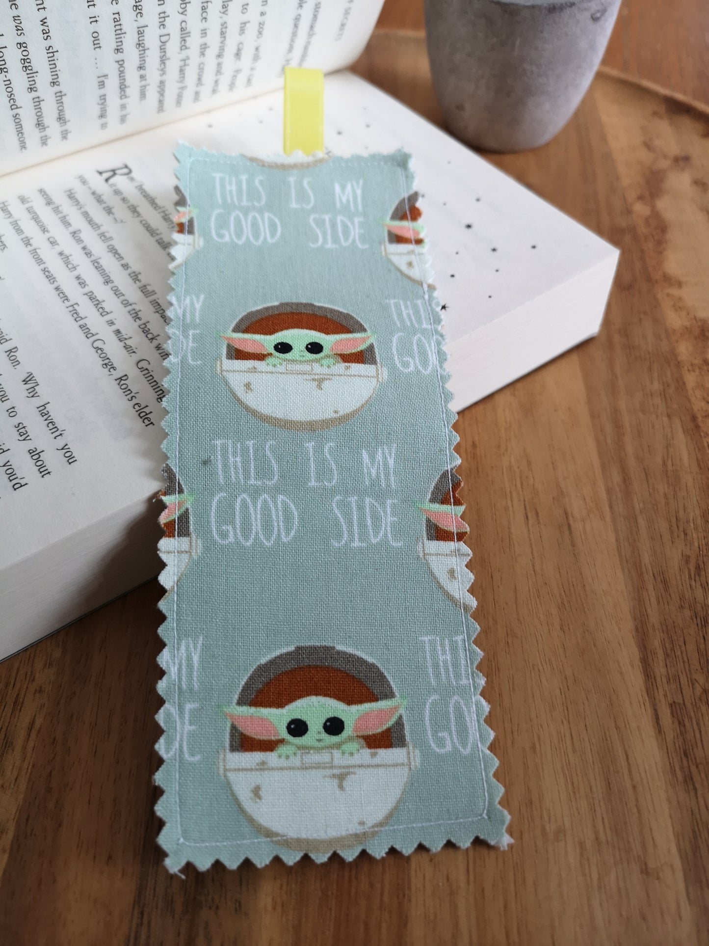 Fabric Bookmark - Good Side