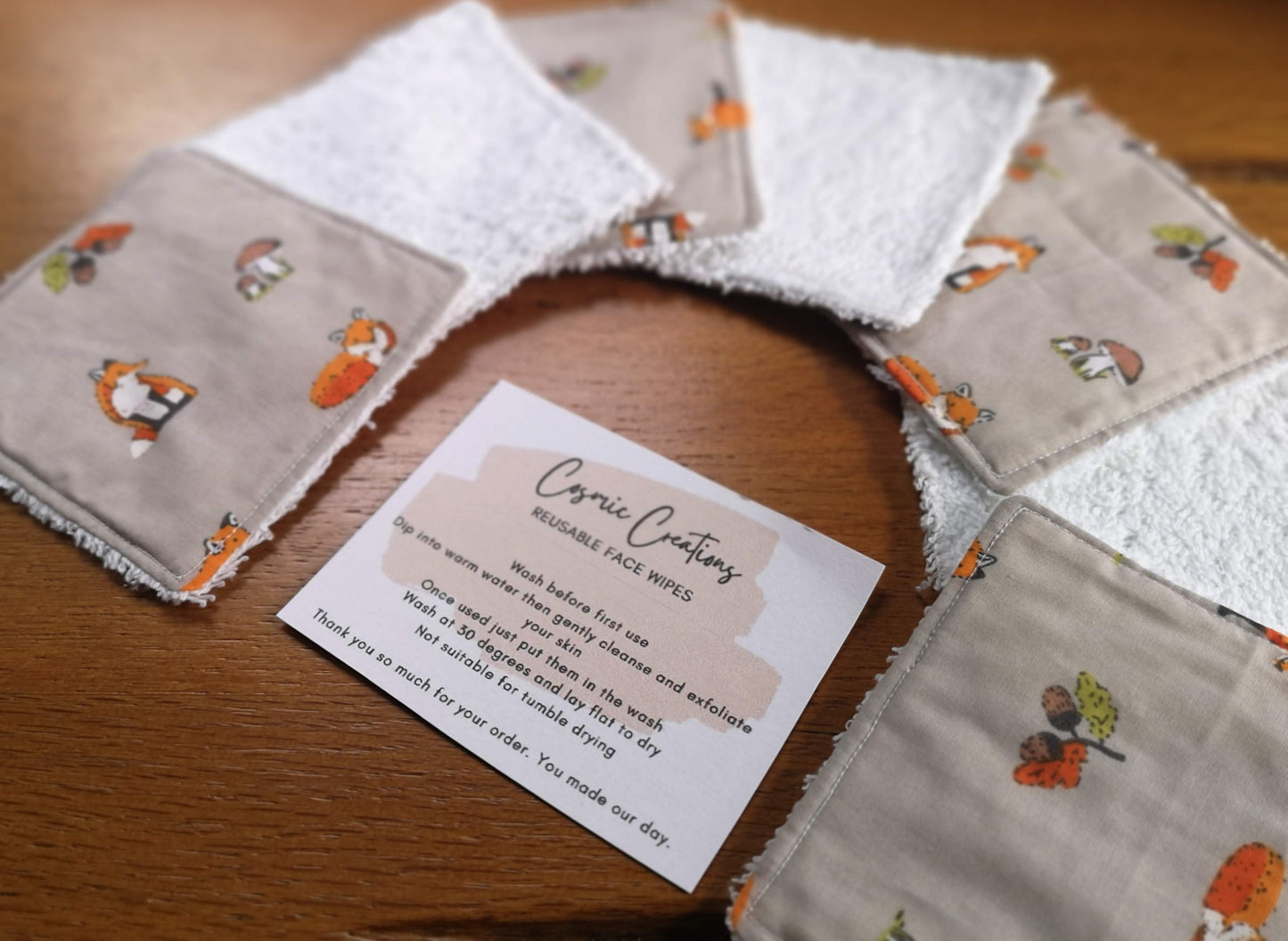 Reusable Face/Make-up Wipes (4 designs)