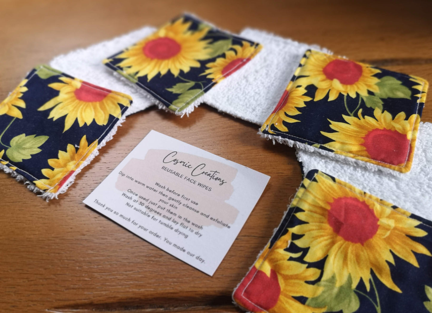 Reusable Face/Make-up Wipes (4 designs)
