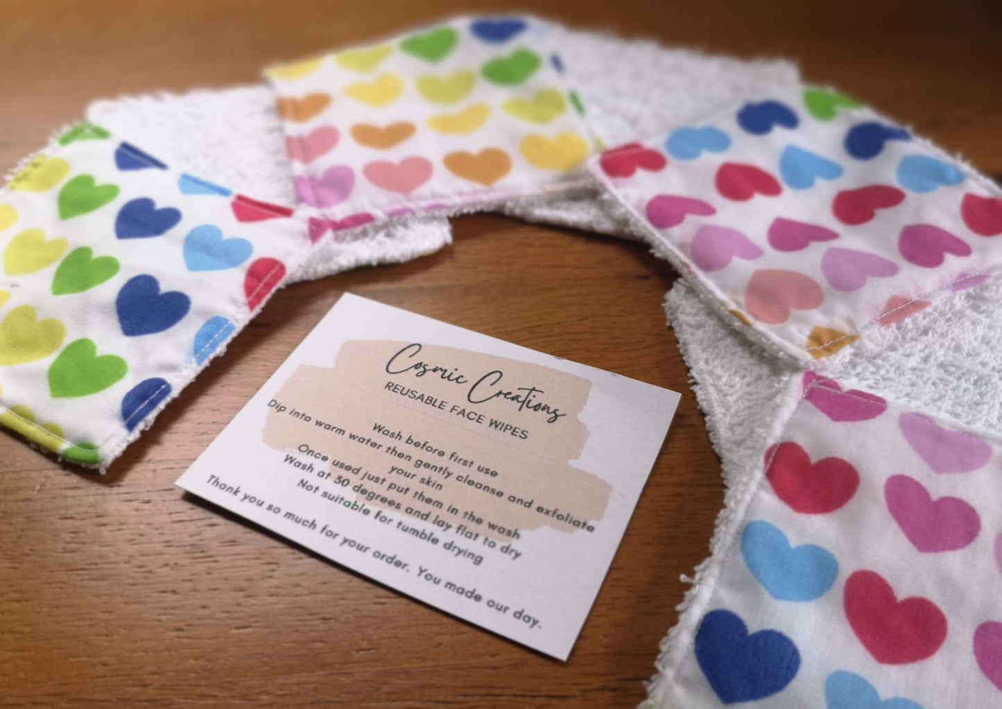 Reusable Face/Make-up Wipes (4 designs)