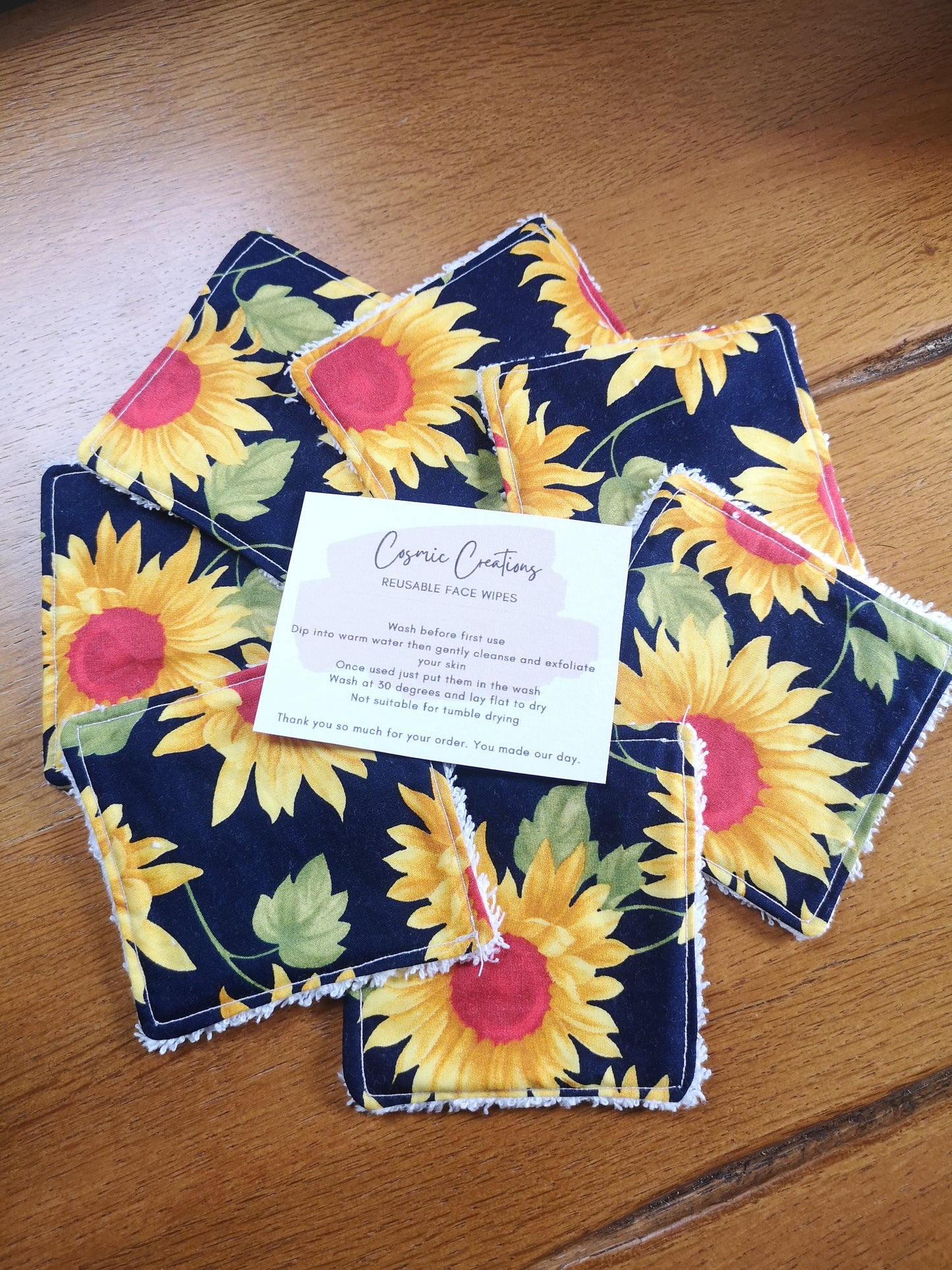 Reusable Face/Make-up Wipes (4 designs)