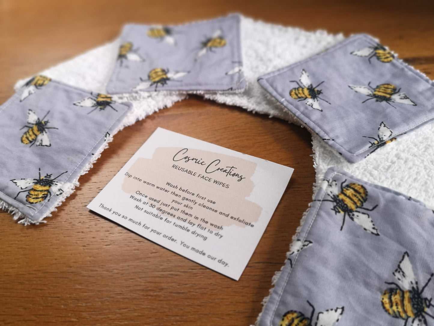 Reusable Face/Make-up Wipes (4 designs)